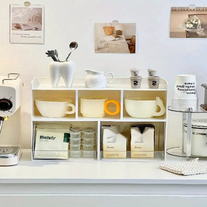 Multi-Purpose Milk Color Cup Storage Rack