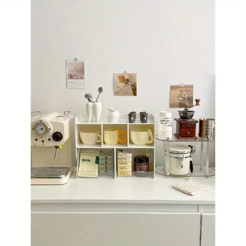 Multi-Purpose Milk Color Cup Storage Rack