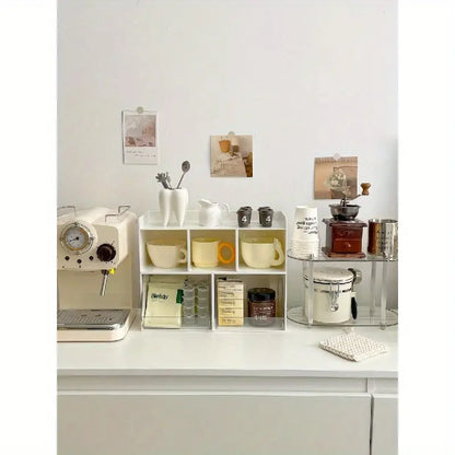 Multi-Purpose Milk Color Cup Storage Rack