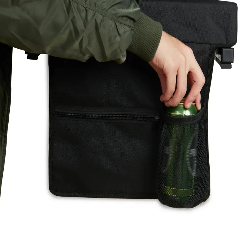 Portable Outdoor Stand Sports Seat with Back Support and Wide Cushion