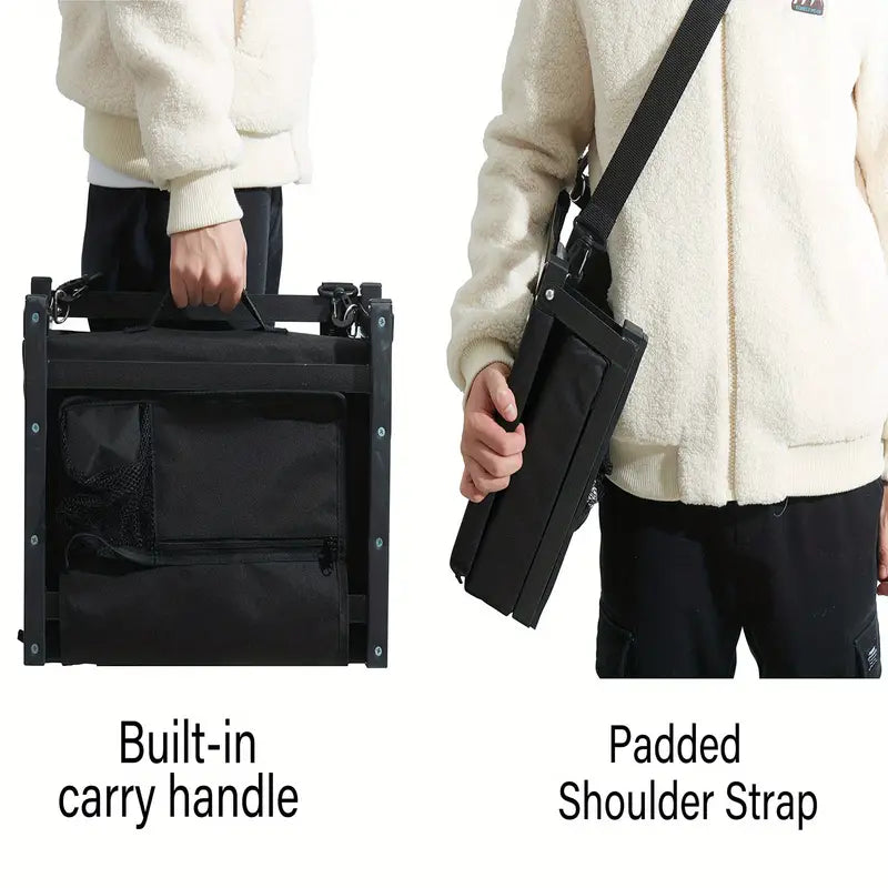 Portable Outdoor Stand Sports Seat with Back Support and Wide Cushion