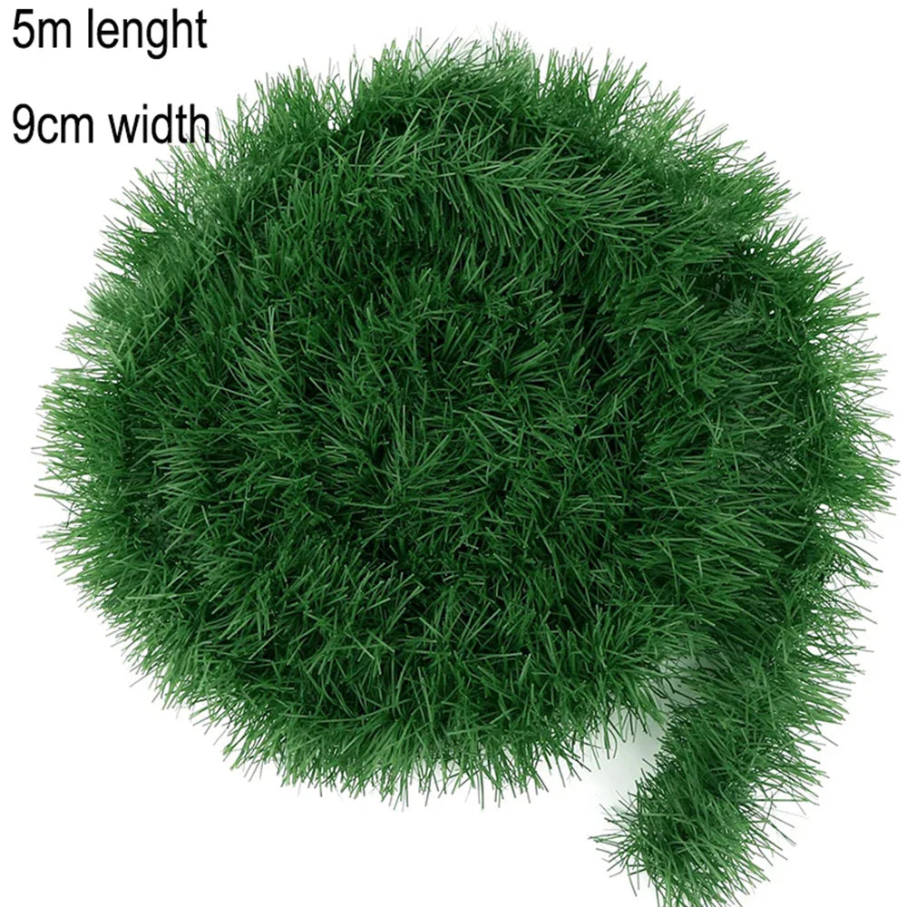 Christmas Greenery Tinsel Garland for Tree & Decor