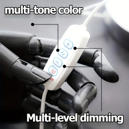 Space-themed USB Bedside Table Lamp - Golden