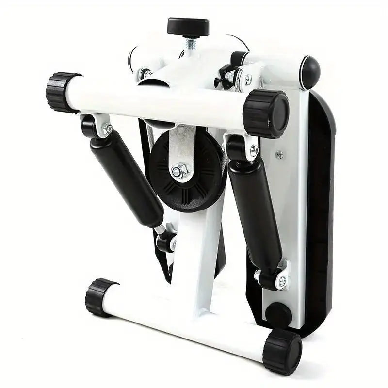 Compact Hydraulic Fitness Stair Stepper with Resistance Bands