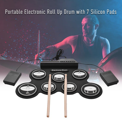 Foldable USB Electronic Drum Set with Pads