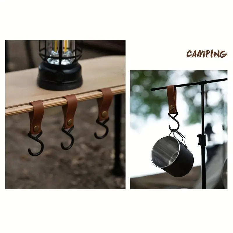 Black Skateboard Shape Courtyard Camping Table - Foldable & Lightweight