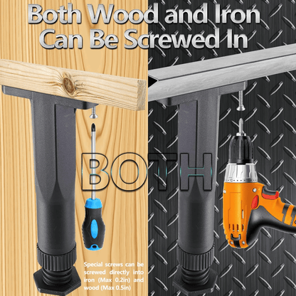 Adjustable Bed Frame Support Legs (4 Pack)