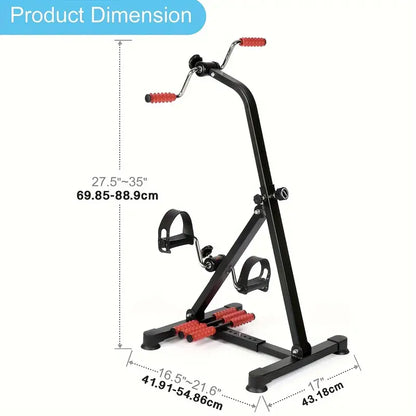 Sturdy Metal Pedal Exercise Bike - Low-Impact Rehabilitation Equipment