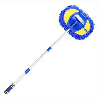 Telescopic Microfiber Car Wash Brush Mop with Chenille Bristles