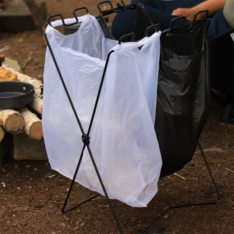 Camping Folding Trash Rack Portable Garbage Holder