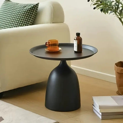 Contemporary Black Wrought Iron Side Table