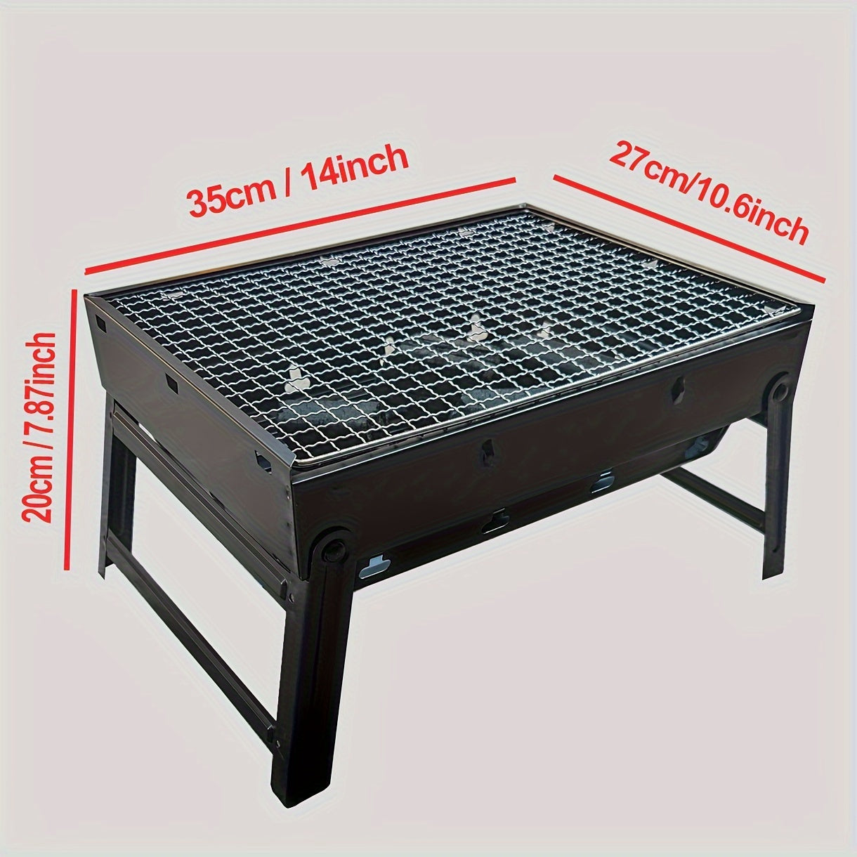Portable Foldable BBQ Grill for Outdoor Camping & Picnics