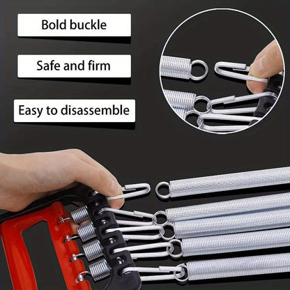 1pc Multifunctional Spring Pedal Puller - Adjustable Fitness Tensioner(Black)