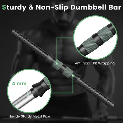 3-in-1 Adjustable Dumbbells, Kettlebell, and Barbell Weight Set – Gray