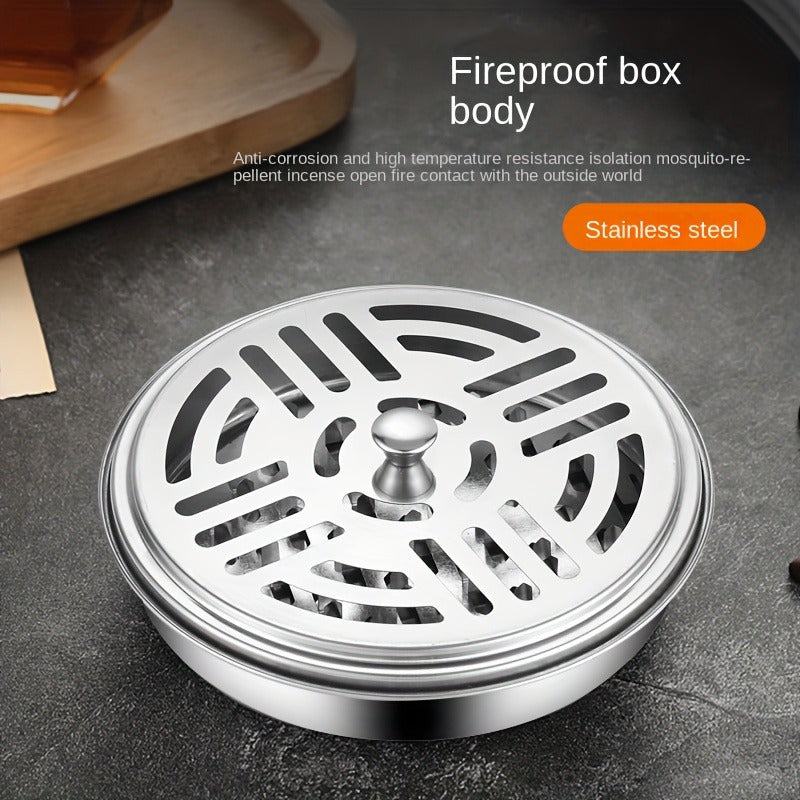 Portable Stainless Steel Mosquito Coil Burner