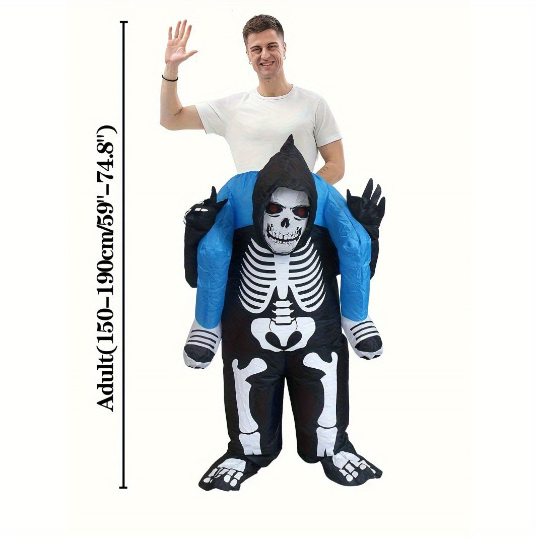 Halloween Inflatable Grim Reaper Costume for Adults