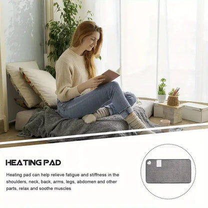 Electric Heat Pad Adjustable Heating Mat Warmer for Back Pain Relief