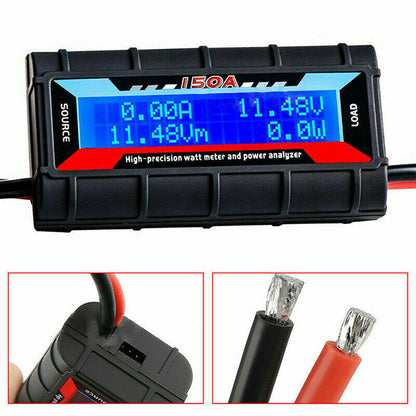 Digital LCD Amp Watt Meter Power Analyzer Solar