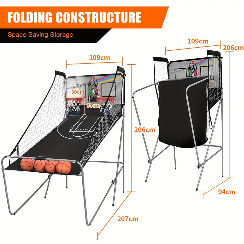 Arcade Basketball Game 2-Player Electronic Scoring System