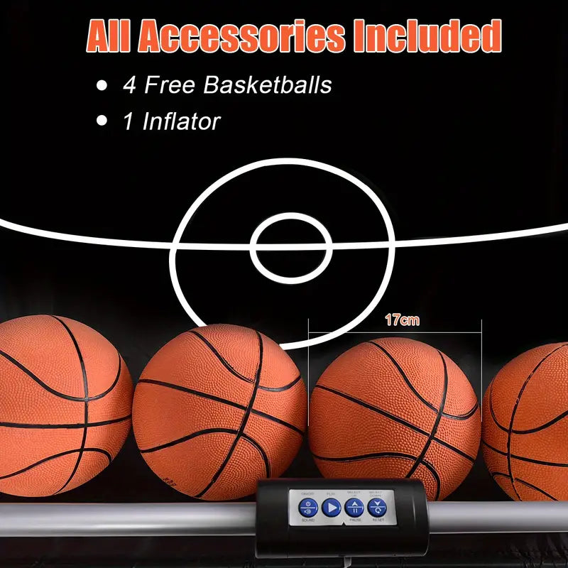 Arcade Basketball Game 2-Player Electronic Scoring System