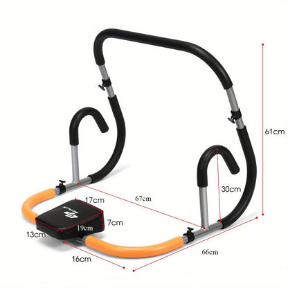 Portable Ab Cruncher Machine - Core Strength Workout Equipment(Black)