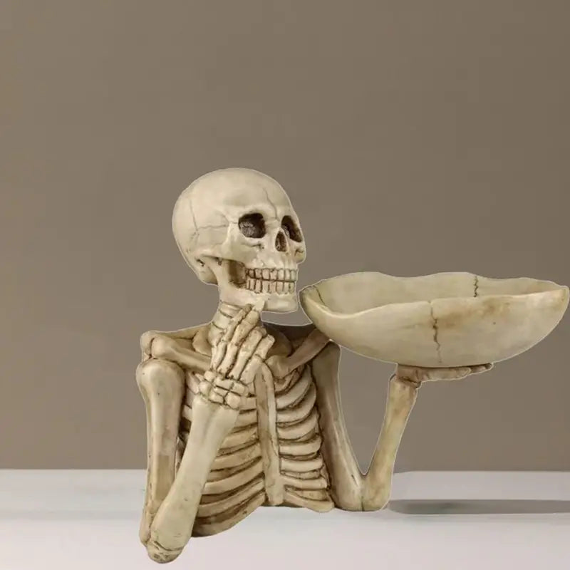 Resin Skeleton Bowl Holder