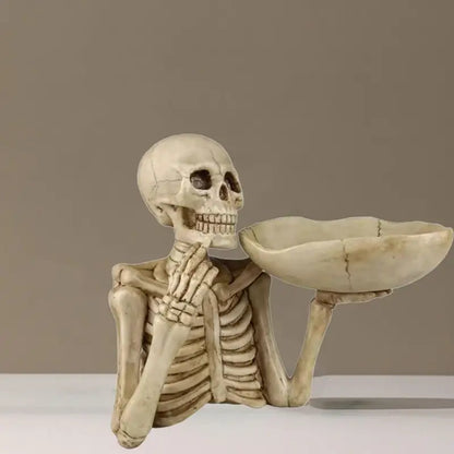 Resin Skeleton Bowl Holder