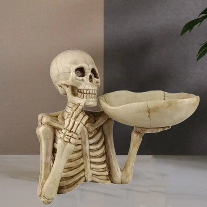 Resin Skeleton Bowl Holder