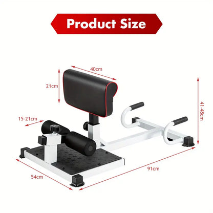 Multifunction Squat & Hip Machine - Adjustable Sit-Up Exercise Set