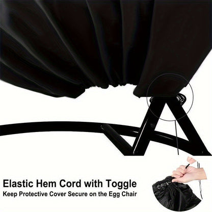 Heavy-Duty Hanging Egg Chair Cover with Zipper Closure
