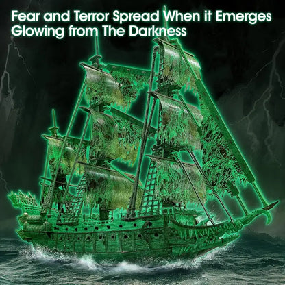 Glow-In-The-Dark 3D Jigsaw - Flying Dutchman Pirate Vessel