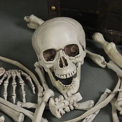 2 Sets Skeleton Body Part Props – 12-Piece Plastic Scatter Bones