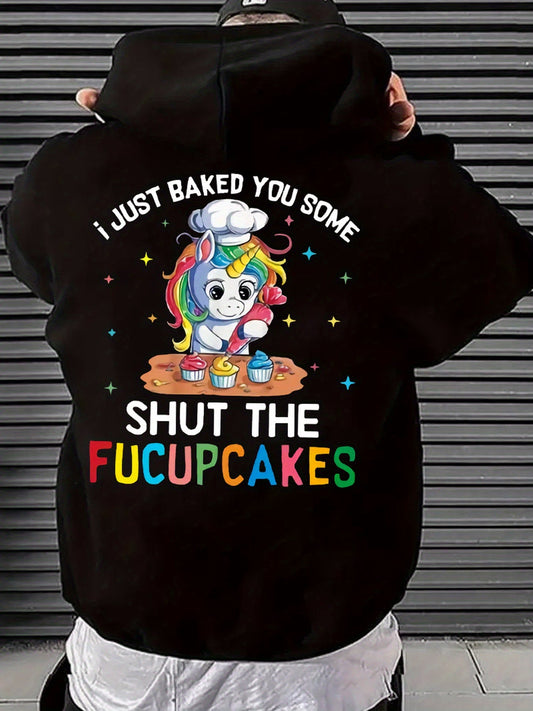 Printed Casual Pullover Hoodie