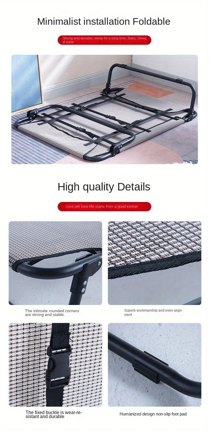 Foldable Pet Bed with Removable Cushion