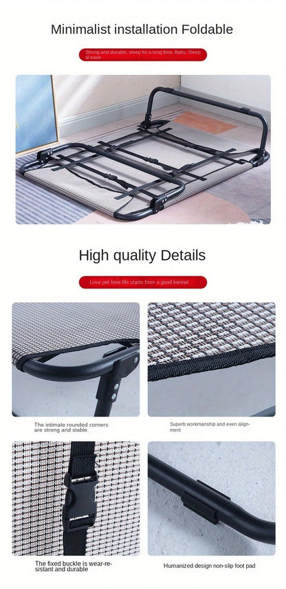 Foldable Pet Bed with Removable Cushion