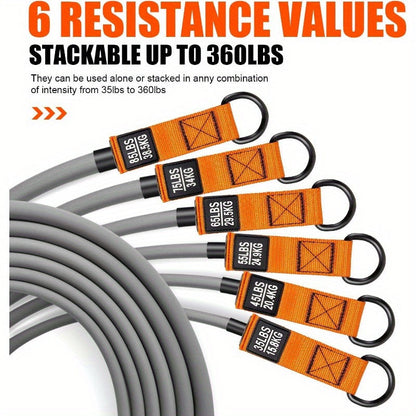 Resistance Bands with Handles for Muscle Training