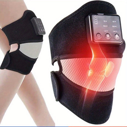 Electric Heating Knee Pad – Cordless Joint Hot Compress Massager(Black)