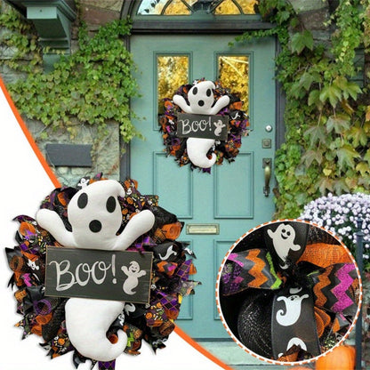 Halloween Ghost Door Wreath Felt Decoration