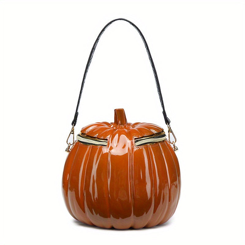 Halloween Pumpkin Silicone Purse with Straps