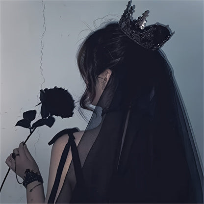 20pcs Black Roses Artificial Flowers