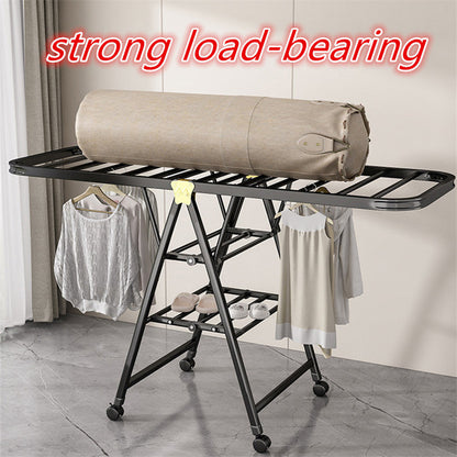 3-Tier Folding Stainless Steel Laundry Drying Rack
