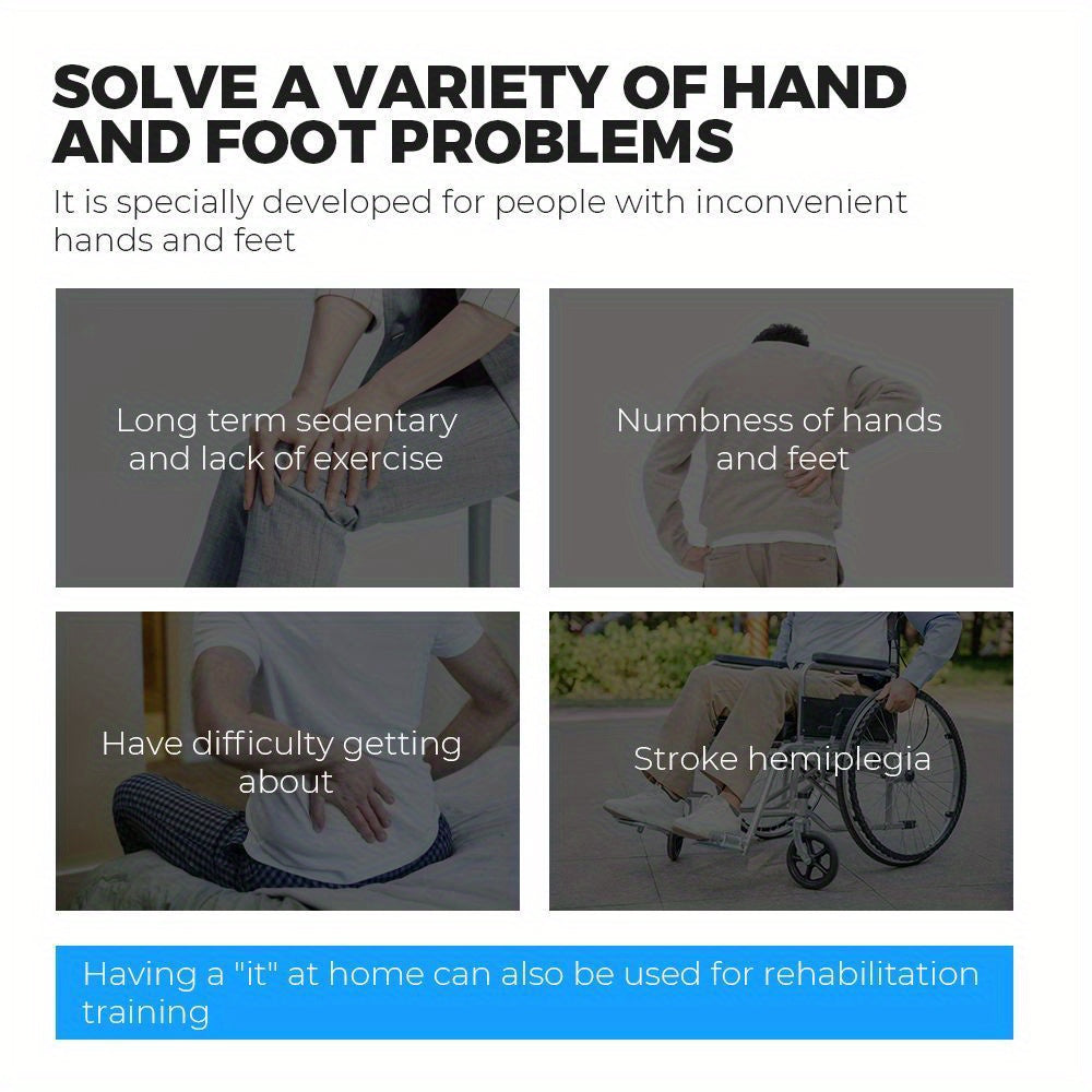 Seated Leg Exerciser Physiotherapy Machine for Seniors(Blue)