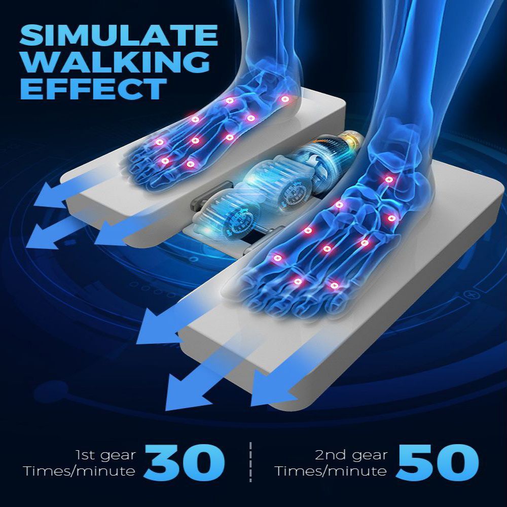 Seated Leg Exerciser Physiotherapy Machine for Seniors(Blue)