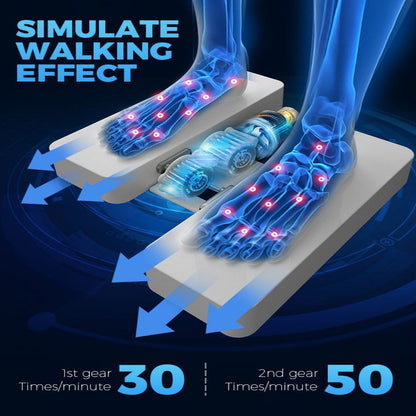 Seated Leg Exerciser Physiotherapy Machine for Seniors(Blue)