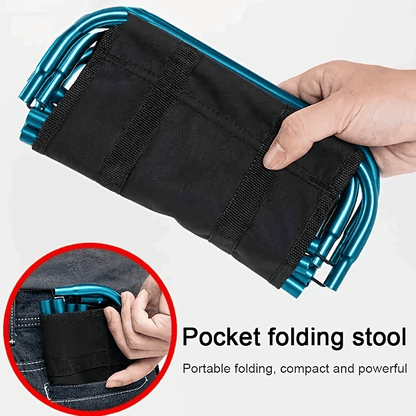 Ultra-Light Folding Aluminum Camping Chair with Storage