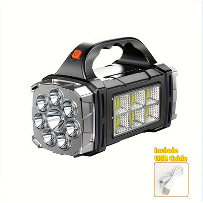 Ultra-Bright LED Solar Rechargeable Searchlight (2200W)