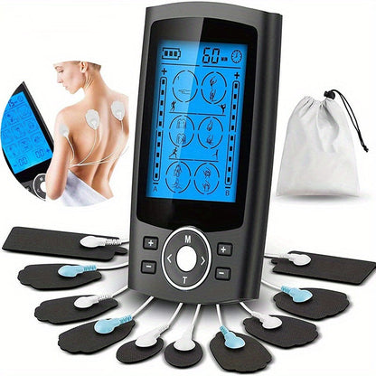 Digital TENS Muscle Stimulator – 36 Modes EMS Acupuncture(Black)
