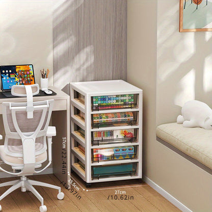 Waterproof Under-Desk Storage Cabinet – 5 Drawers