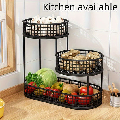 Luxury Oval Metal Fruit Basket