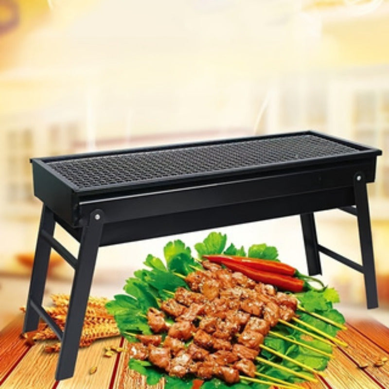 Portable Foldable Charcoal Grill for Outdoor BBQ